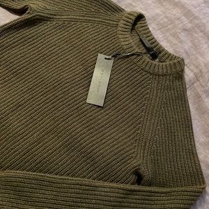 Jenni Kayne - Cashmere Fisherman Sweater Olive XS